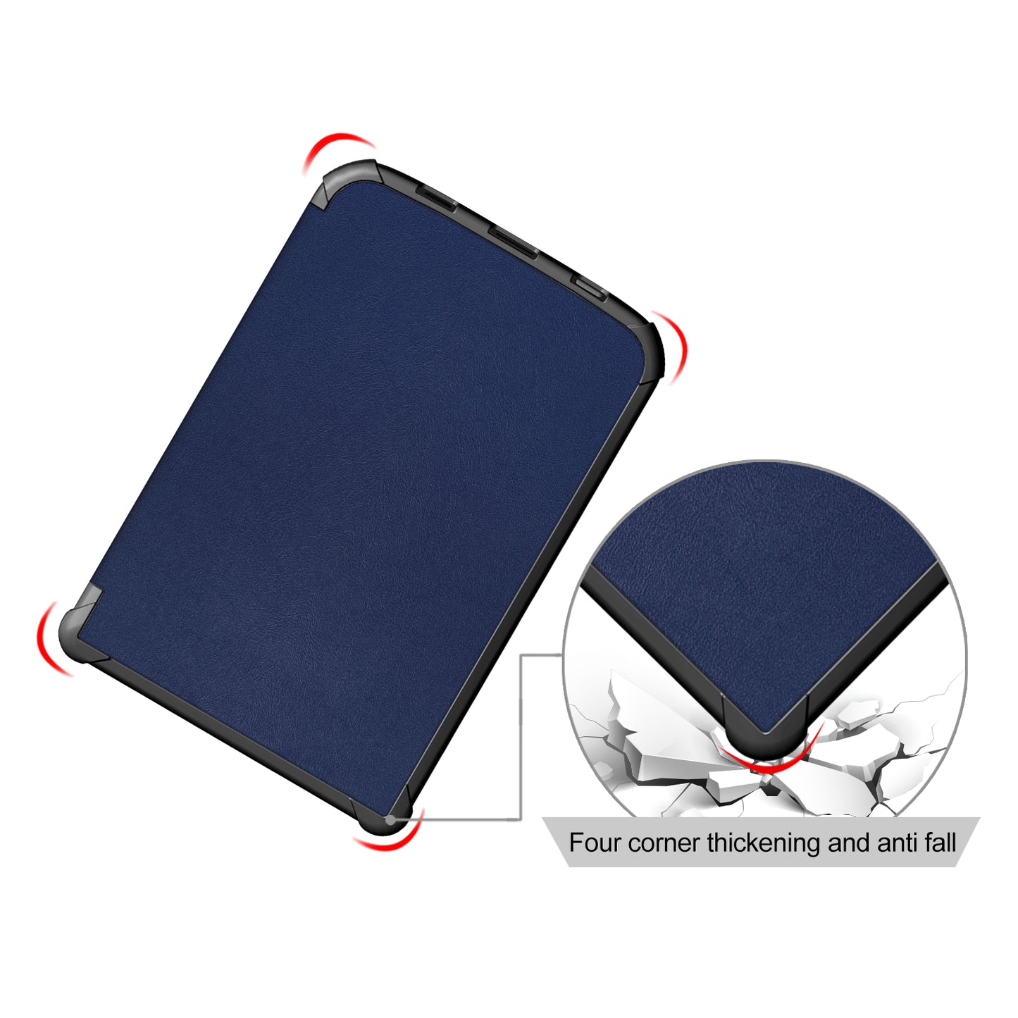 Universal Solid Color Leather Tablet Protective Case for PocketBook 616/627/632/632 Plus