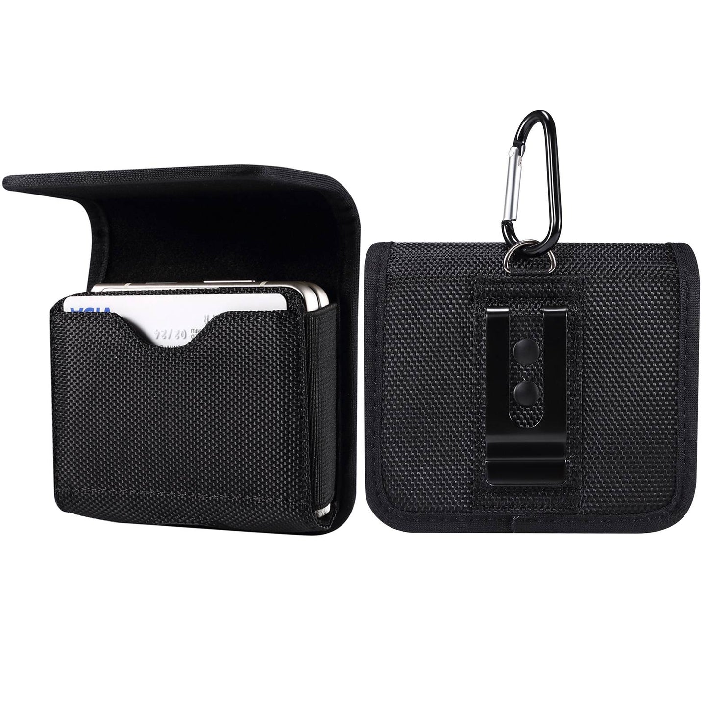 For Huawei P50 Pocket/Samsung Galaxy Z Flip3 5G/Z Flip 5G/Z Flip Oxford Cloth Folding Phone Bag Waist Belt Clip Cell Phone Case