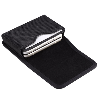 For Huawei P50 Pocket/Samsung Galaxy Z Flip3 5G/Z Flip 5G/Z Flip Oxford Cloth Folding Phone Bag Waist Belt Clip Cell Phone Case