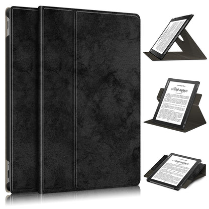 For PocketBook InkPad Lite PB970 Rotary Kickstand Pen Holder Case Dual-Angle Anti-Scratch Textured Surface Cover