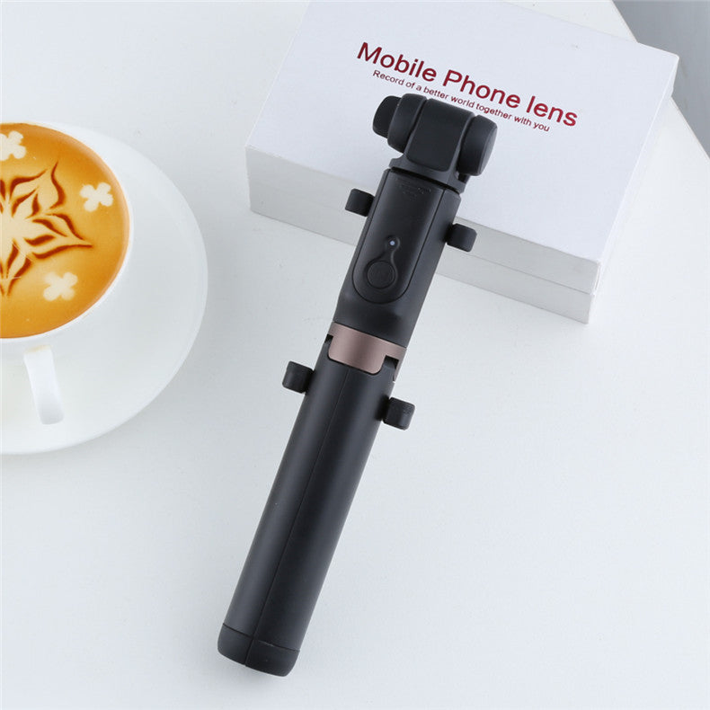 Portable Extendable Smartphone Holder Selfie Stick Tripod with Bluetooth Self Timer, Clamp Width: 56-90mm