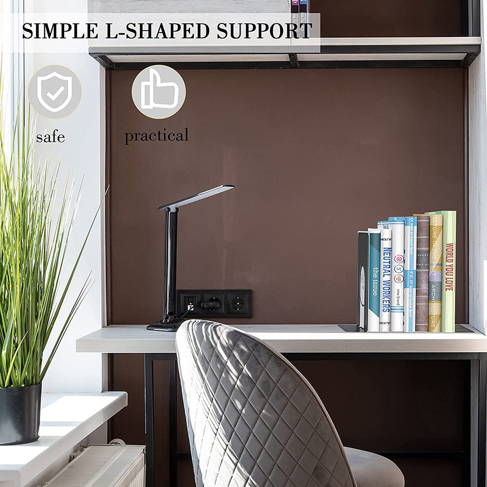 1 Pair Book Ends Metal Bookends Holding Book Universal Non-skid Heavy Duty Office Bookends Shelves, Size M