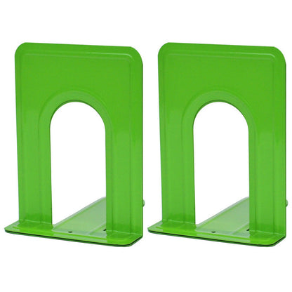 1 Pair Book Ends Metal Bookends Holding Book Universal Non-skid Heavy Duty Office Bookends Shelves, Size M