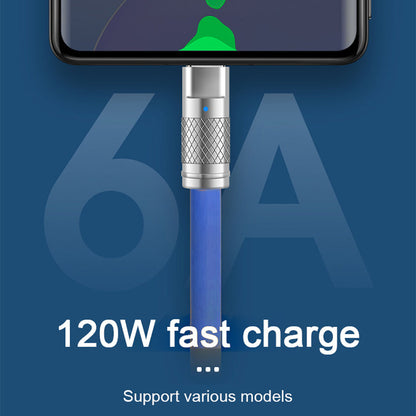 UC-003-0R-2.0M 2m USB Type C to USB-C 120W Fast Charge Cord Ultra Soft Liquid Silicone Data Cable