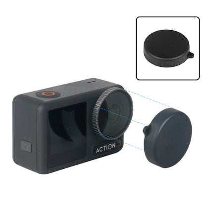For DJI Osmo Action 3 Battery Storage Box Lens Cover Tempered Glass Screen Protector Set