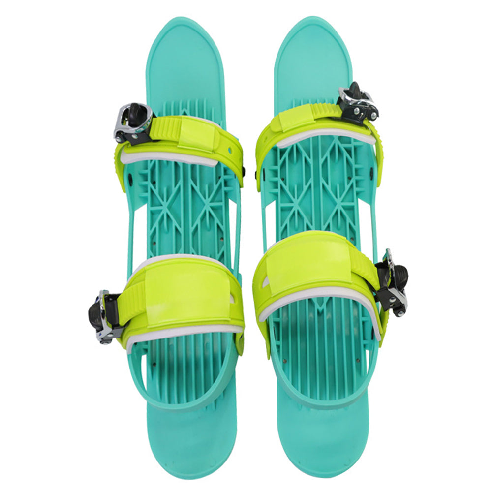 1 Pair Kids Ski Skates Ski-board Shoes Adjustable Mini Snowboard Shoes Children Outdoor Winter Sports Walking Skiing Shoes