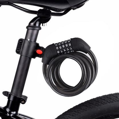 LG7101 125cm Bicycle Steel Cable 5 Digit Password Lock MTB Bike Scooter Anti-theft Combination Code Lock