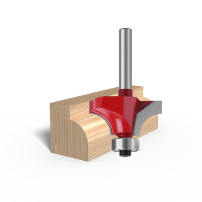 MC01035S29 1-1 / 8" Width Milling Cutter Router Bit 1 / 4 Inch Shank Round Over Bit Woodworking Cutter Tool