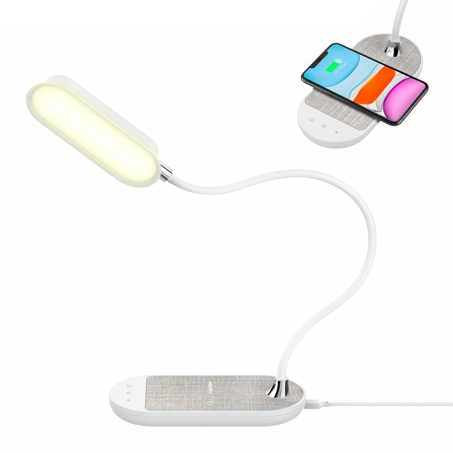 MOMAX Q.LED Flex Desk Lamp with Wireless Charging Function 10W