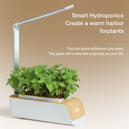 ABIS-H003 LED Grow Lights Smart Flower Pot Planter Automatic Absorption Hydroponics Plant Light Soilless Cultivation Electric Tool for Garden