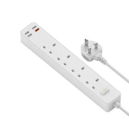 WIWU U02 Power Strip PD 20W Fast Charging Desktop Charging Station with USB A and USB C Ports, UK Plug