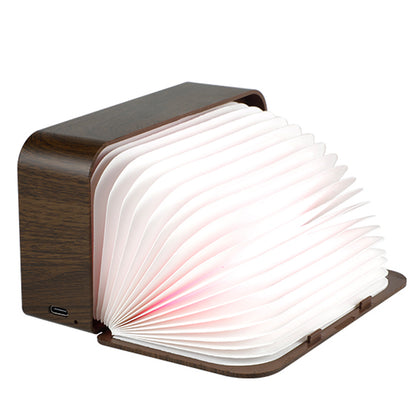 Y1 Creative Book-shaped Light Alarm Clock Time Display USB Rechargeable Smart Alarm Clock