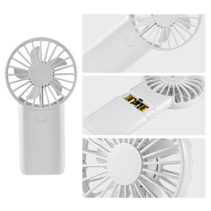 802 Mini Handheld Fan for Travel Home Office 2 Wind Speeds Adjustable Portable USB Fan