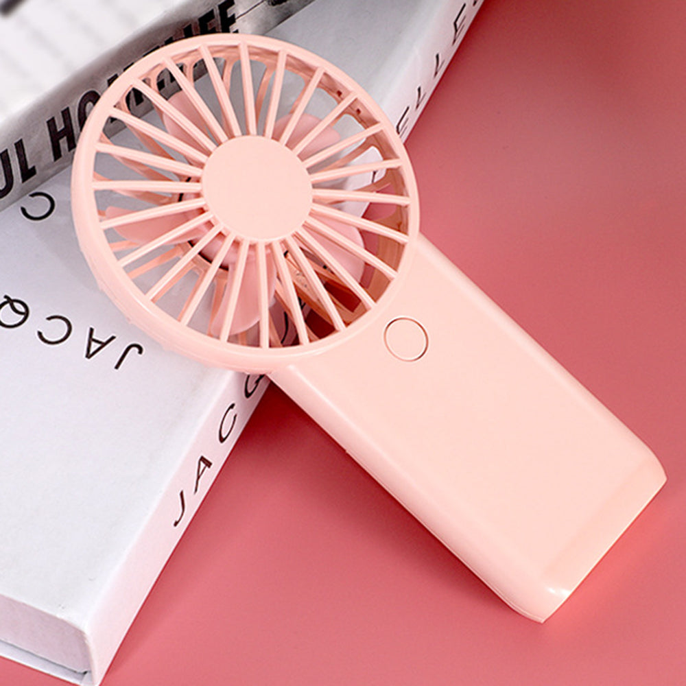 802 Mini Handheld Fan for Travel Home Office 2 Wind Speeds Adjustable Portable USB Fan