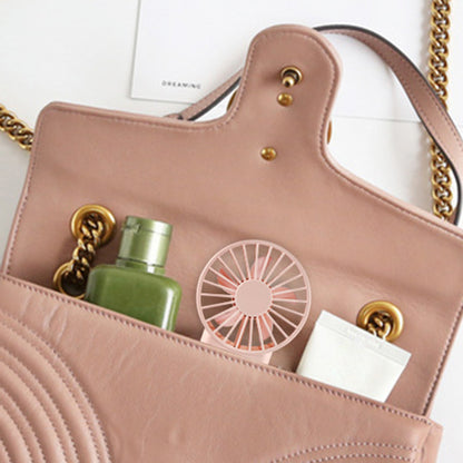 802 Mini Handheld Fan for Travel Home Office 2 Wind Speeds Adjustable Portable USB Fan