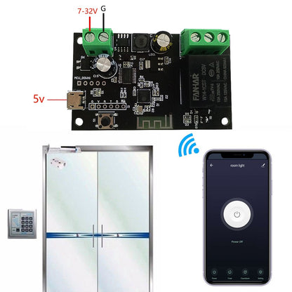 1 Channel WiFi Relay Tuya Smart Switch Module APP Remote Control DIY Inching Self-Locking Work with Alexa Google Home
