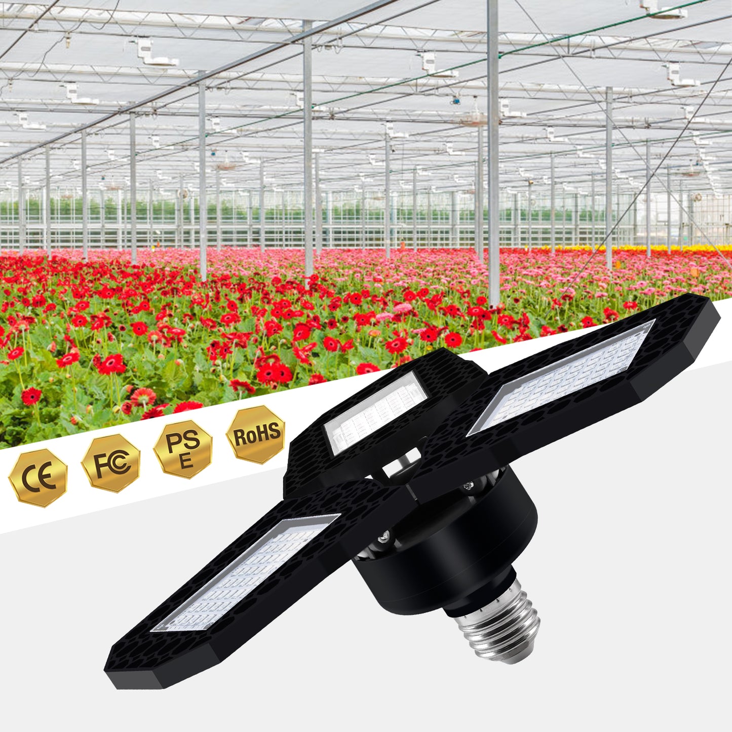 144 LEDs Greenhouse Hydroponic System SMD 2835 E27 Plant Growth Lamp Indoor Plant Light