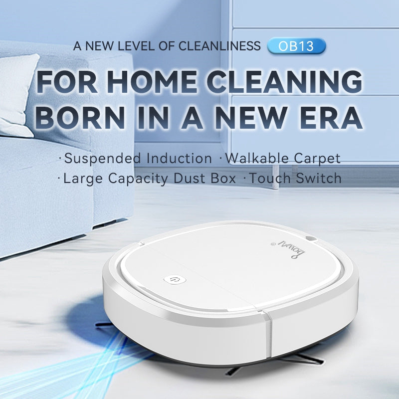 BOWAI OB13 Multifunctional Robot Vacuum Cleaner Silent Household Electric Cleaner for Bedroom Living Room