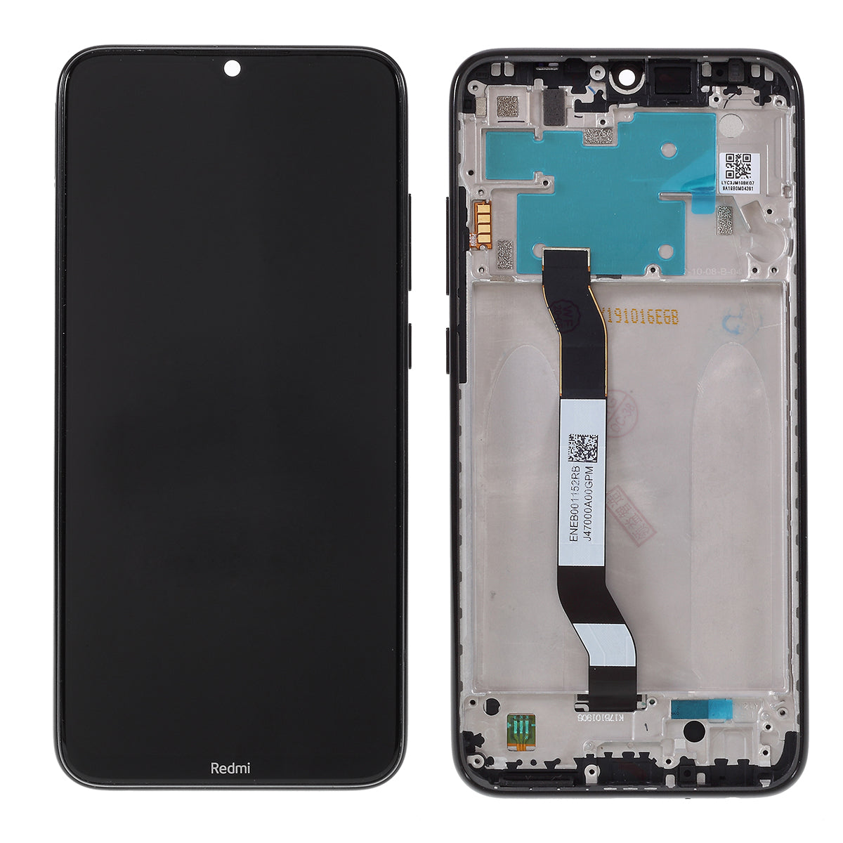 OEM LCD Screen and Digitizer Assembly with Front Housing for Xiaomi Redmi Note 8