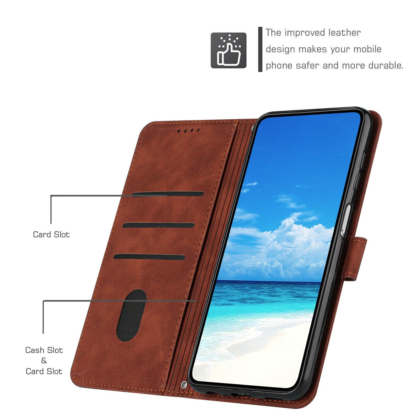 Heart Shape Imprinted Leather Case for Motorola Moto G50 4G, Skin-touch Stand Wallet Drop-proof Phone Cover