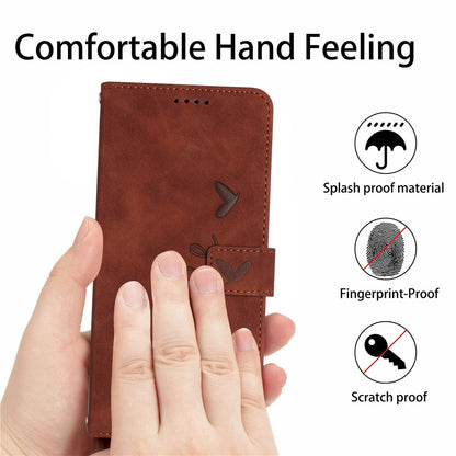 Heart Shape Imprinted Leather Case for Motorola Moto G50 4G, Skin-touch Stand Wallet Drop-proof Phone Cover