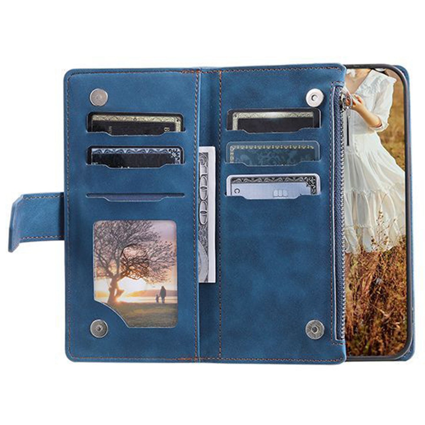 005 Style For Samsung Galaxy A52 4G / 5G / A52s 5G, Rhombus Texture PU Leather Stand Phone Case Zipper Pocket Wallet Style Shell with Strap