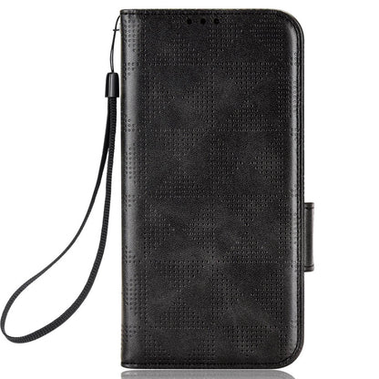 For Oppo Find X5 Pro 5G Triangle Pattern Imprinted Magnetic Phone Case Stand Wallet Style Anti-fall Leather Shell with Strap