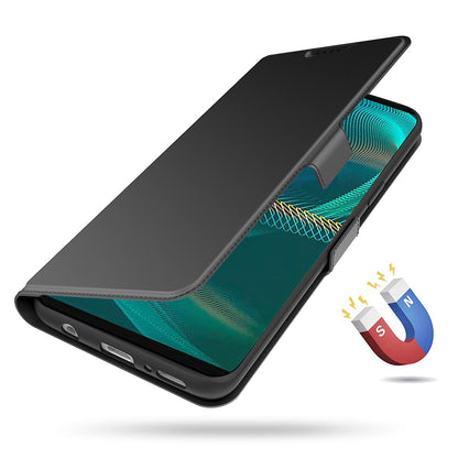 For Sony Xperia 1 II PU Leather Flip Case Double Magnetic Clasp Stand Card Slot Shockproof Cover