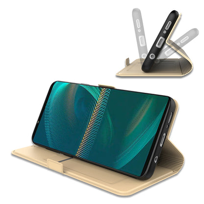 For Sony Xperia 1 II PU Leather Flip Case Double Magnetic Clasp Stand Card Slot Shockproof Cover