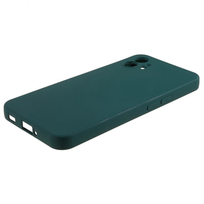 For Nothing phone (1) 5G Liquid Silicone Texture Feeling Arc Edge Phone Cover 2.0mm Thick TPU Back Case