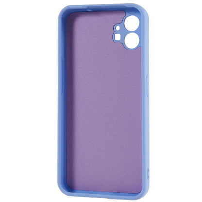 For Nothing phone (1) 5G Liquid Silicone Texture Feeling Arc Edge Phone Cover 2.0mm Thick TPU Back Case