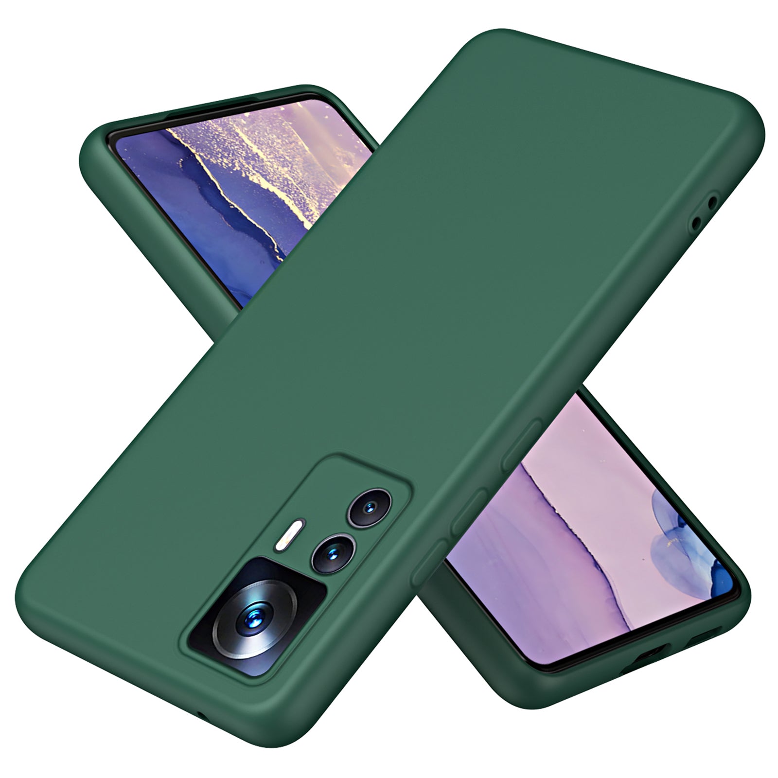 For Xiaomi 12T 5G / 12T Pro 5G / Redmi K50 Ultra 5G Anti-drop Phone Case 2.2mm Thickness Fiber Lining Rubberized TPU Protective Cover