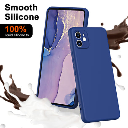 Non-slip Protective Phone Back Cover For iPhone 11 6.1 inch, Rubberized Soft TPU 2.2mm Thickness Phone Case with Fiber Lining Cushion