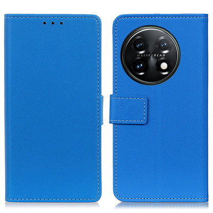 Leather Phone Case for OnePlus 11 5G, Phone Stand Shell Anti-scratch Textured Flip Wallet Cover