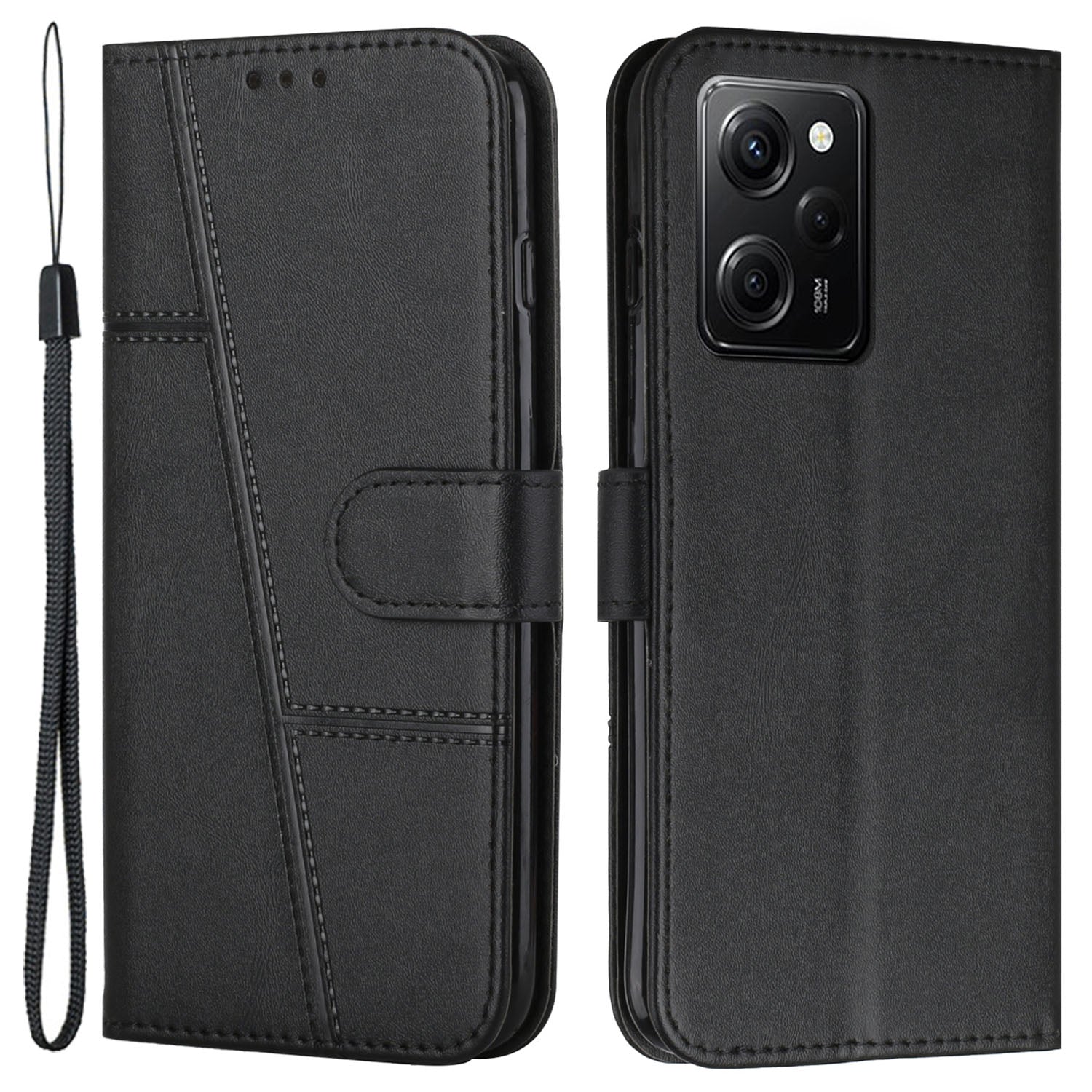 For Xiaomi Redmi Note 12 Pro Speed 5G / Poco X5 Pro 5G PU Leather Phone Cover Folio Stand Wallet Phone Case
