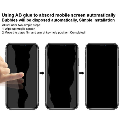 IMAK Screen Protector For Samsung Galaxy A73 5G / A72 5G / 4G Anti-spy Tempered Glass Anti-scratch Full Glue Full Covering Film