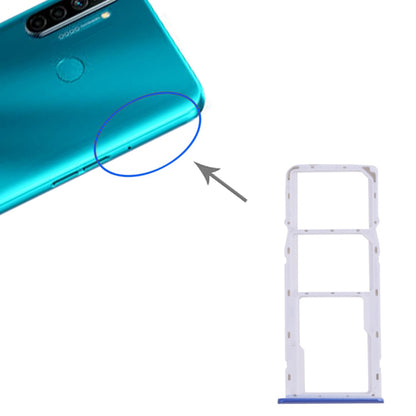 For Realme 5i RMX2030, RMX2032 Dual SIM Cards + Single TF Card Tray Holder Replacement (without Logo)