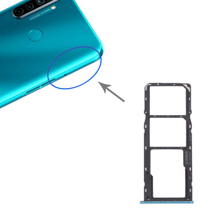For Realme 5i RMX2030, RMX2032 Dual SIM Cards + Single TF Card Tray Holder Replacement (without Logo)