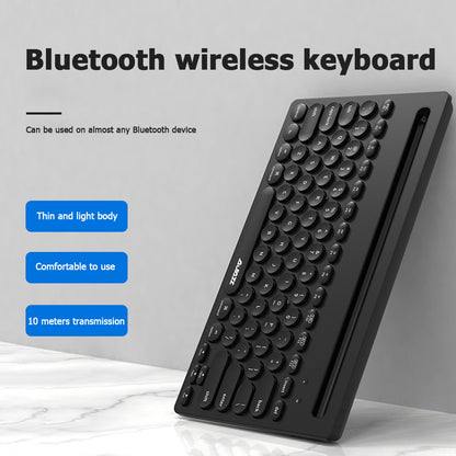 AJAZZ 320i 79 Keys Keyboard Wireless Bluetooth+2.4G Dual Mode Gaming Keyboard for MAC Laptop Notebook