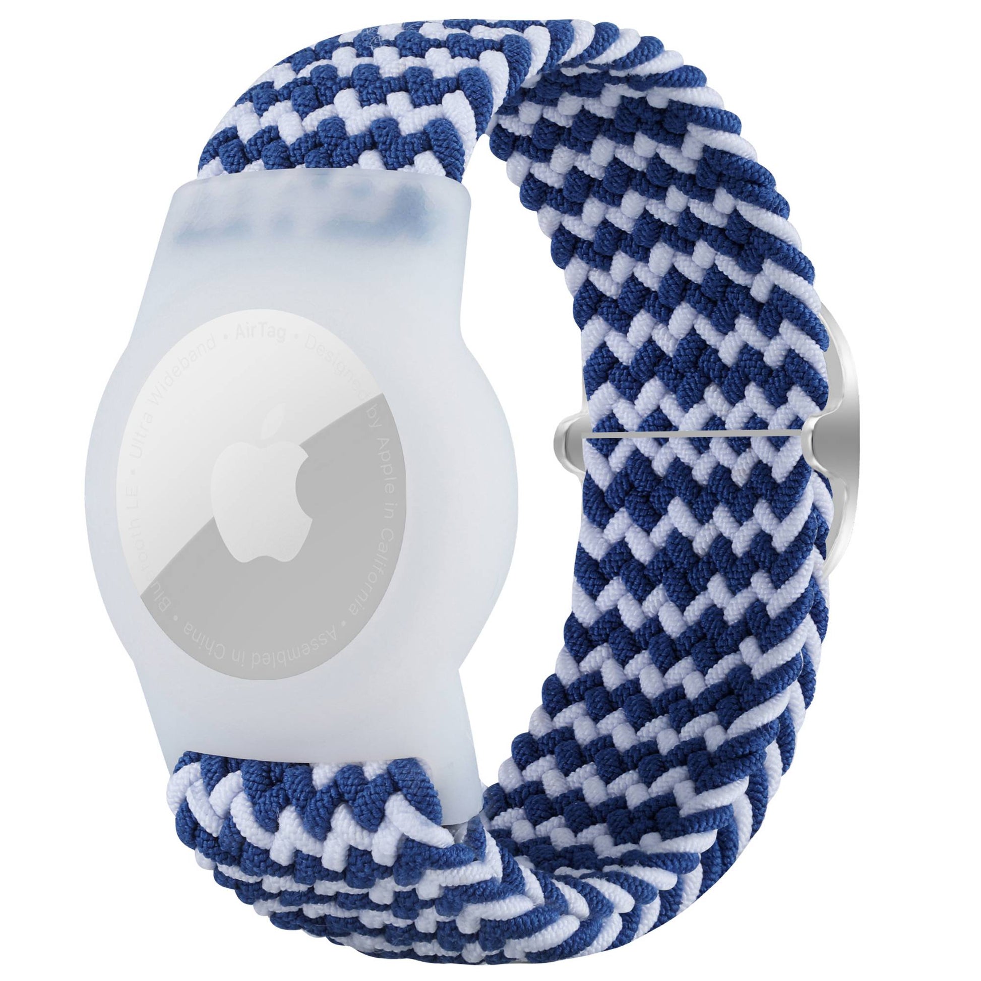 Braided Wrist Band for Apple AirTags, Anti-scratch Protective TPU Cover Kids Strap