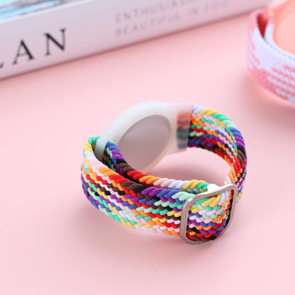 Braided Wrist Band for Apple AirTags, Anti-scratch Protective TPU Cover Kids Strap