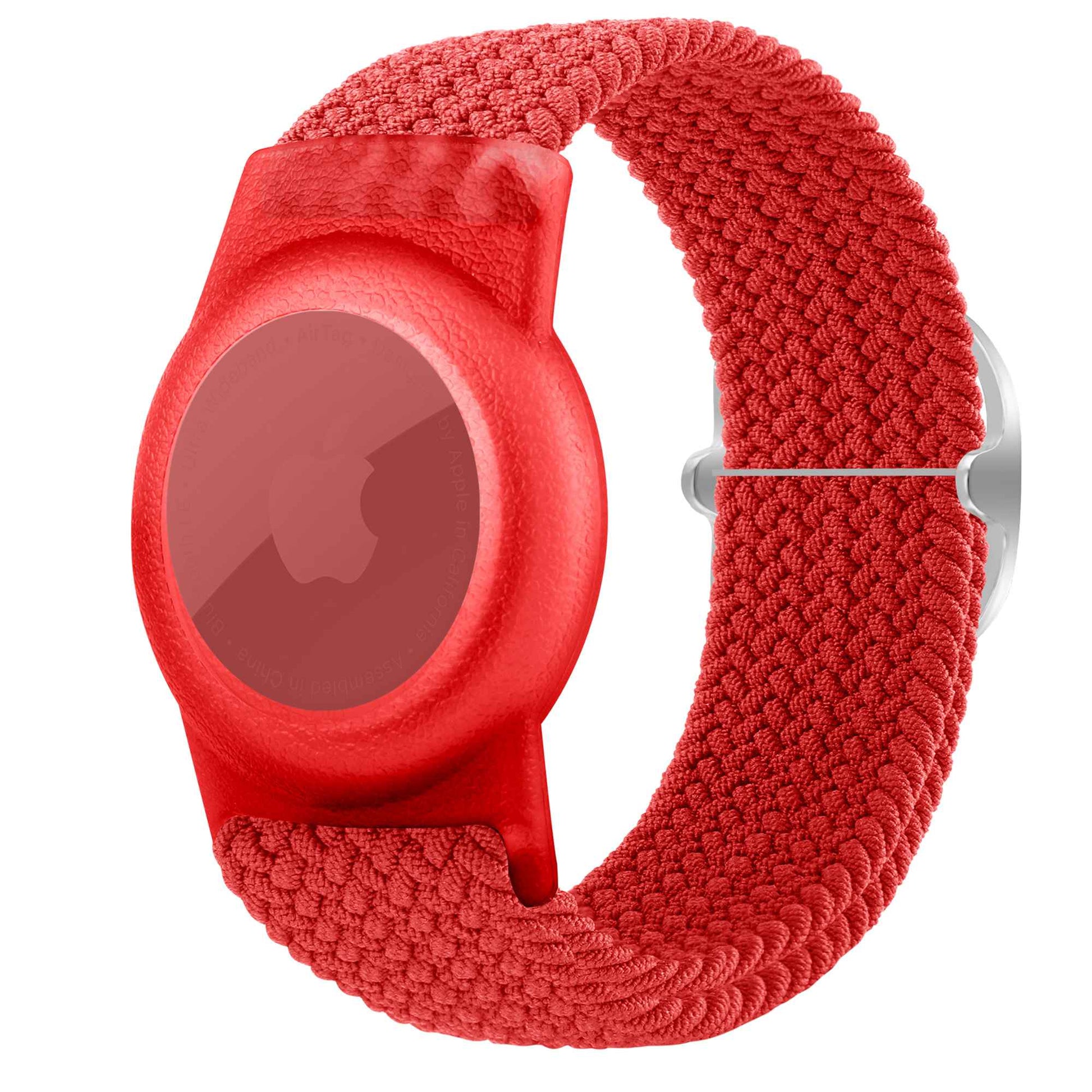 Braided Wrist Band for Apple AirTags, Anti-scratch Protective TPU Cover Kids Strap