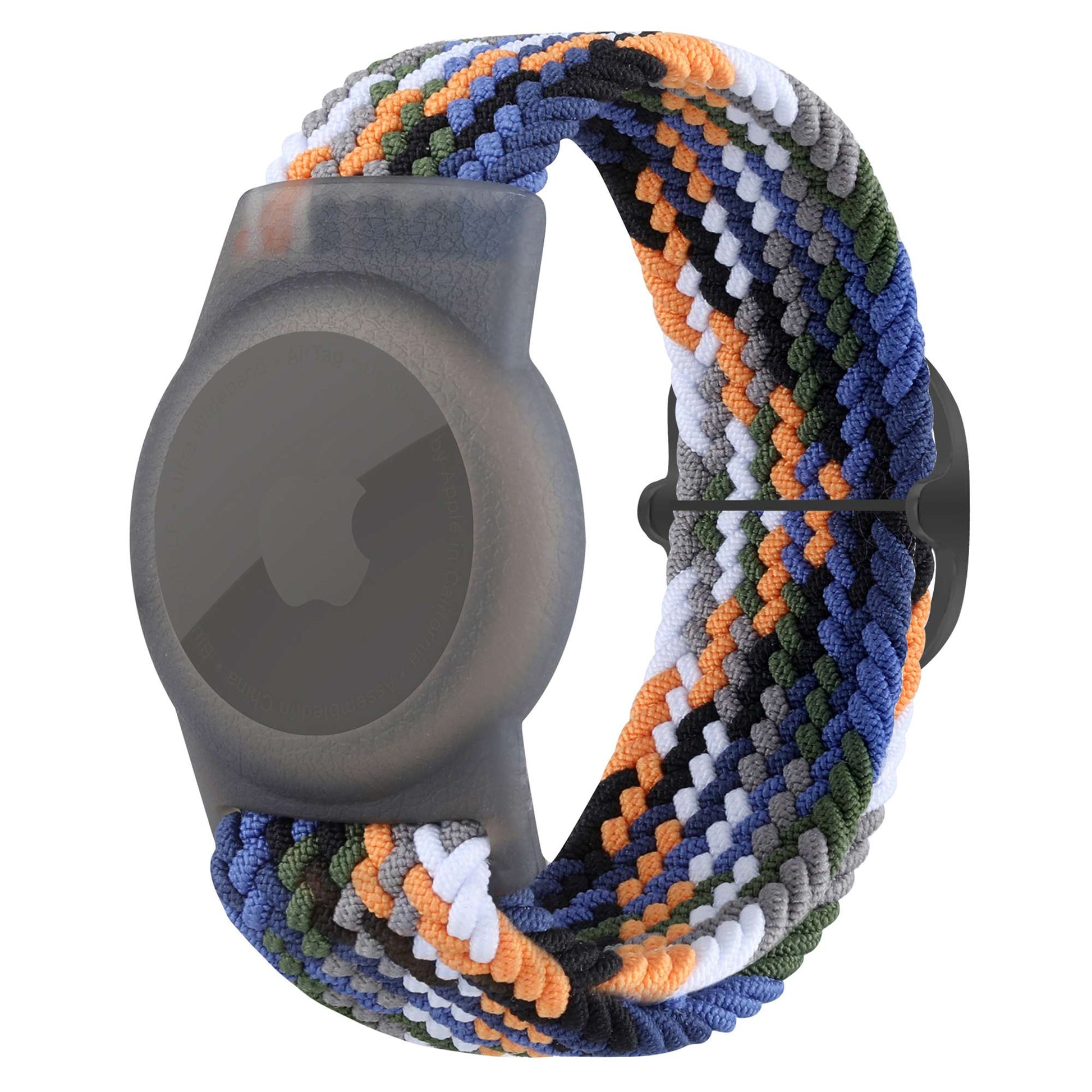 Braided Wrist Band for Apple AirTags, Anti-scratch Protective TPU Cover Kids Strap