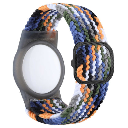 Braided Wrist Band for Apple AirTags, Anti-scratch Protective TPU Cover Kids Strap