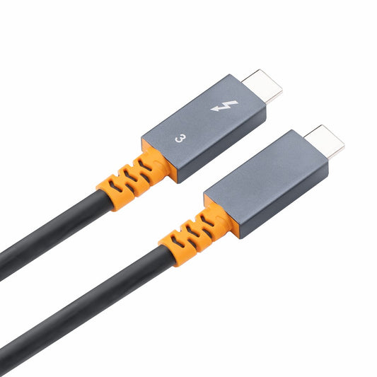 0.6m USB Type-C 40Gbps 4K 100W 20V/5A Fast Charging Cable Thunderbolt 3 Docking Station Cable Cord