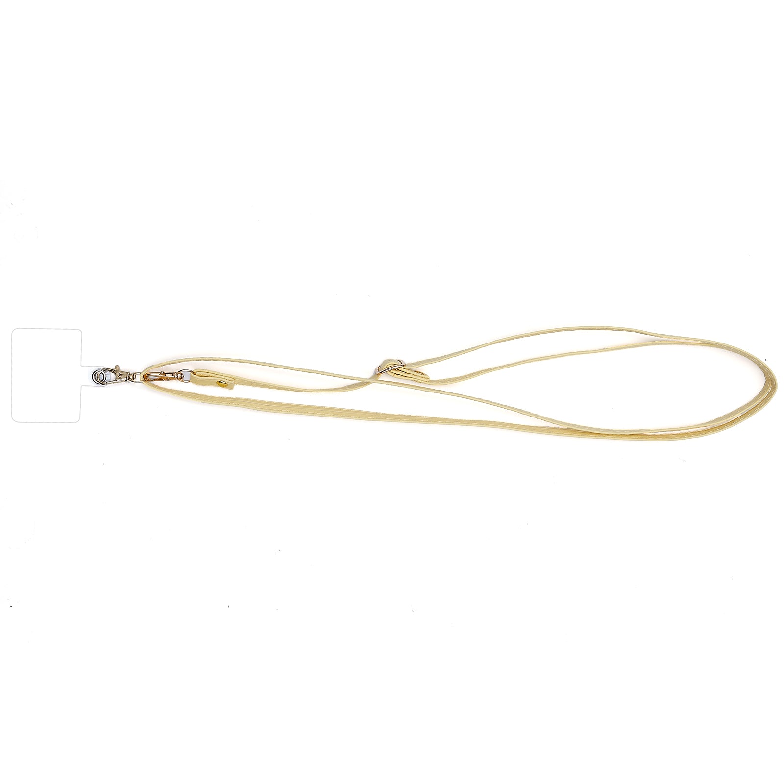 Universal Cell Phone Lanyard Adjustable PU Leather Neck Lanyard Crossbody Neck Strap Wrist Strap with Transparent Pad