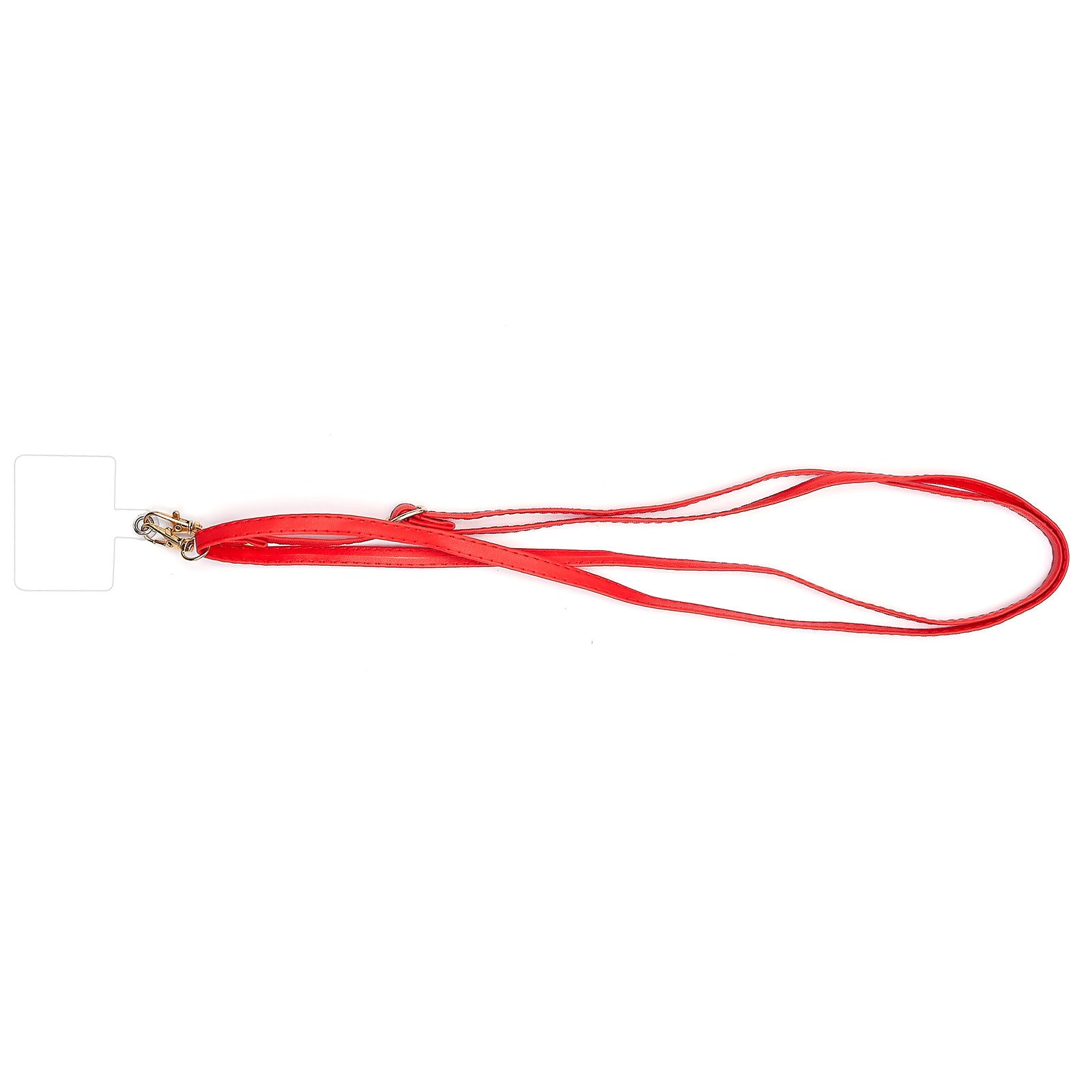 Universal Cell Phone Lanyard Adjustable PU Leather Neck Lanyard Crossbody Neck Strap Wrist Strap with Transparent Pad