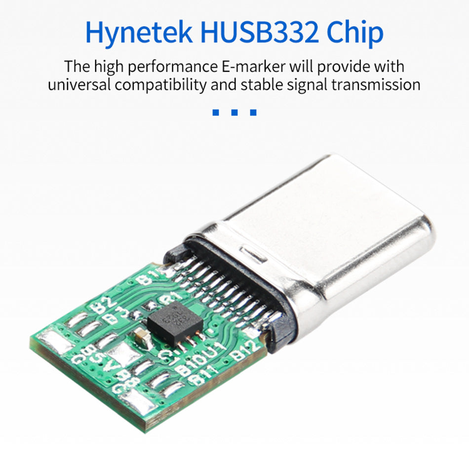 0.6m USB-C to USB-C PD 100W Fast Charging Cord USB3.1 Thunderbolt 3 40Gbps 4K Video Transmission Cable for MacBook Pro/iPad Pro