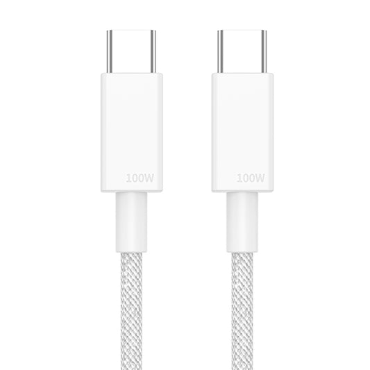 0.5m Braided Style Dual Type C Interface PD 100W Charging Cord for Laptops and Cell Phones