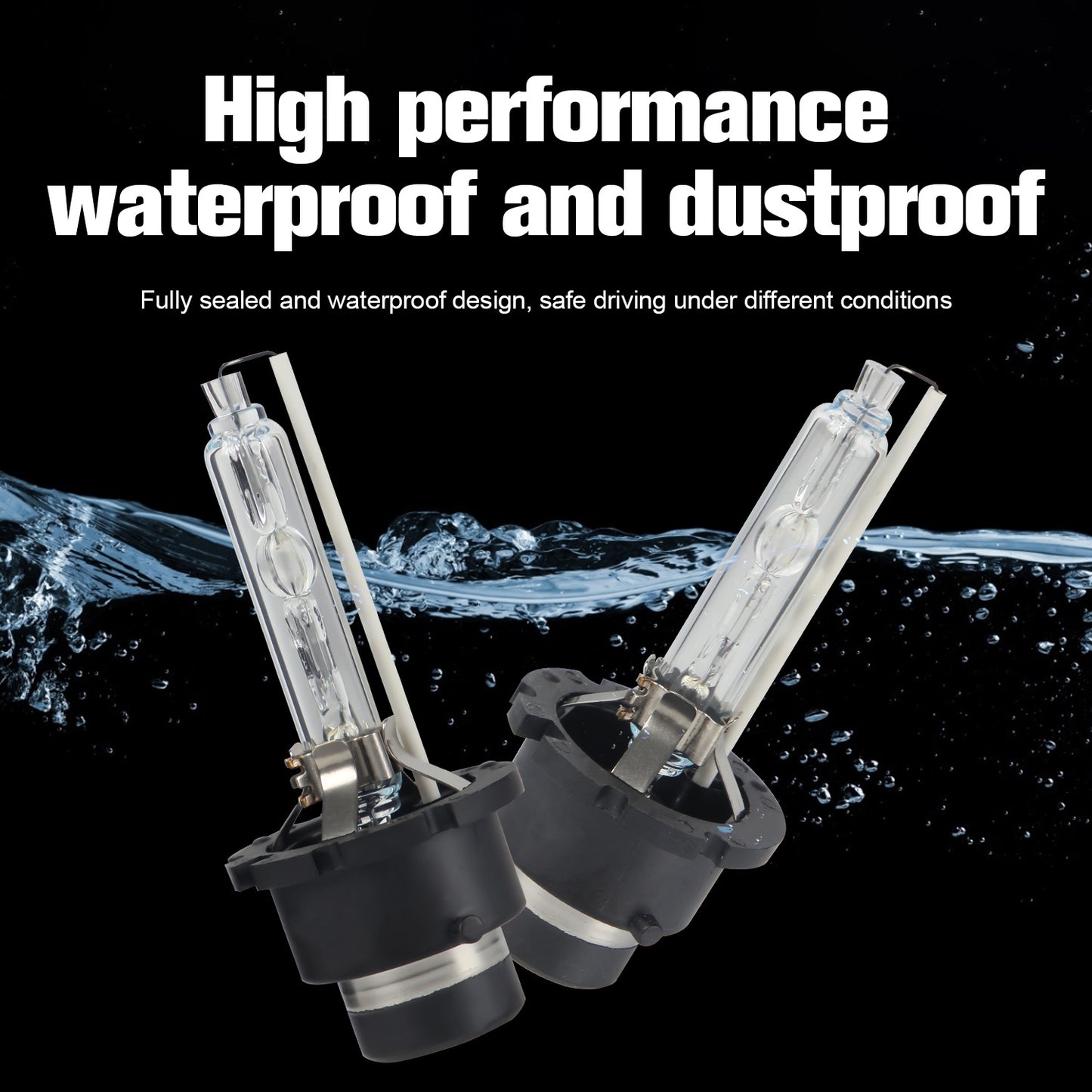 1 Pair EAGLEVISION D2S B0006 Xenon Headlight 6000K Diamond White HID Bulbs